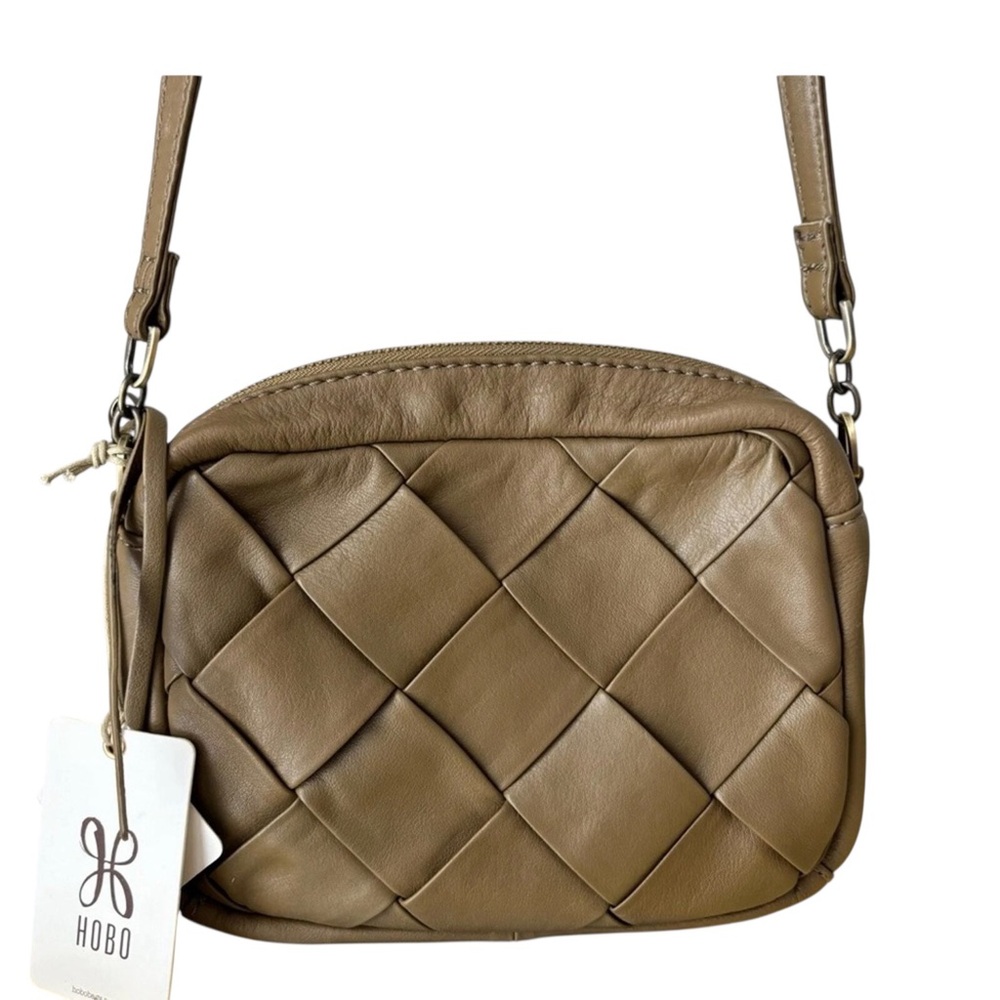 HOBO Renny Wide Weave Leather Crossbody